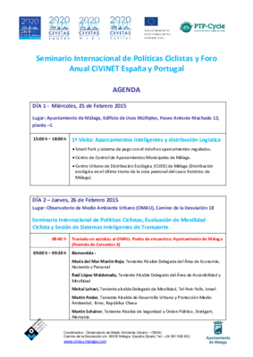 Seminario Internacional de Políticas Ciclistas y Foro Anual CiViNET España y Portugal