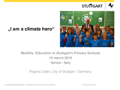 Mobility- Education in Stuttgart‘s Primary Schools