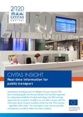 CIVITAS Insight 14 - Real-time information for public transport CIVITAS Insight 14 - Real-time information for public transport