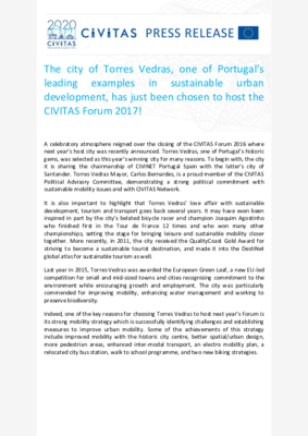 CIVITAS Forum Host 2017, Sept.2016