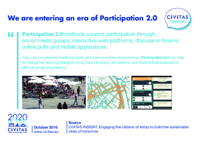CIVITAS QUOTES: We are entering an era of Participation 2.0