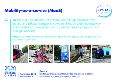CIVITAS QUOTES: Mobility-as-a-service (MaaS)