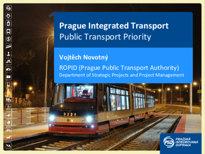 Four presentations of Prague's public transport initiatives and measures