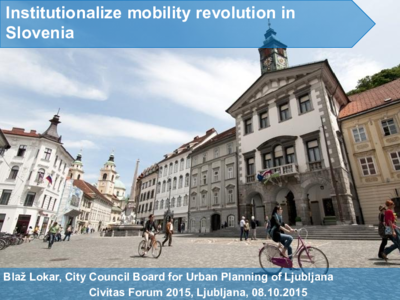 Institutionalize mobility revolution in Slovenia