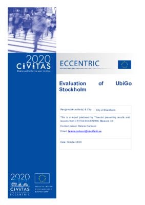 ECCENTRIC M3.5 - Evaluation of UbiGo Stockholm
