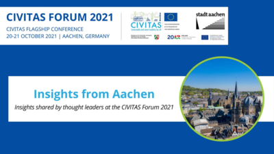 Insights from Aachen: CIVITAS Forum 2021