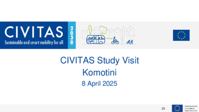 CIVITAS Study Visit in Komotini Day 3