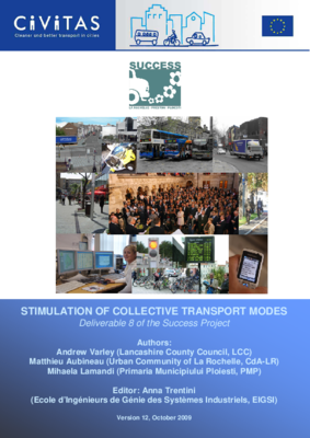 CIVITAS SUCCESS - Stimulation of collective transport modes CIVITAS SUCCESS - Stimulation of collective transport modes