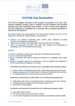 CIVITAS city declaration