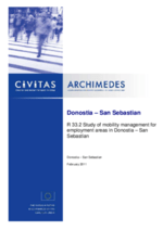 Study of mobility management for employment areas in Donostia – San Sebastian