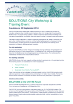 Agenda SOLUTIONS Workshop and Training