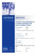 Analysis and possibilities of e-minibus operation and test of e-buses in Brno