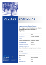 D2.5 Implementation Status Report K2.1: Report on the introduction of electric municipal car sharing scheme in 