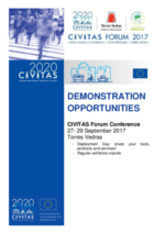 CIVITAS Forum Conference 2017 Call for demonstrations