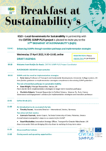 Breakfast at Sustainability's agenda - SUMP-PLUS