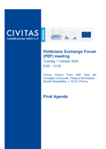 Politicians Exchange Forum (PEF) Final Agenda - 1 October 2024 meeting