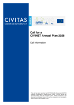 CIVINET Annual Plan 2026 – call information