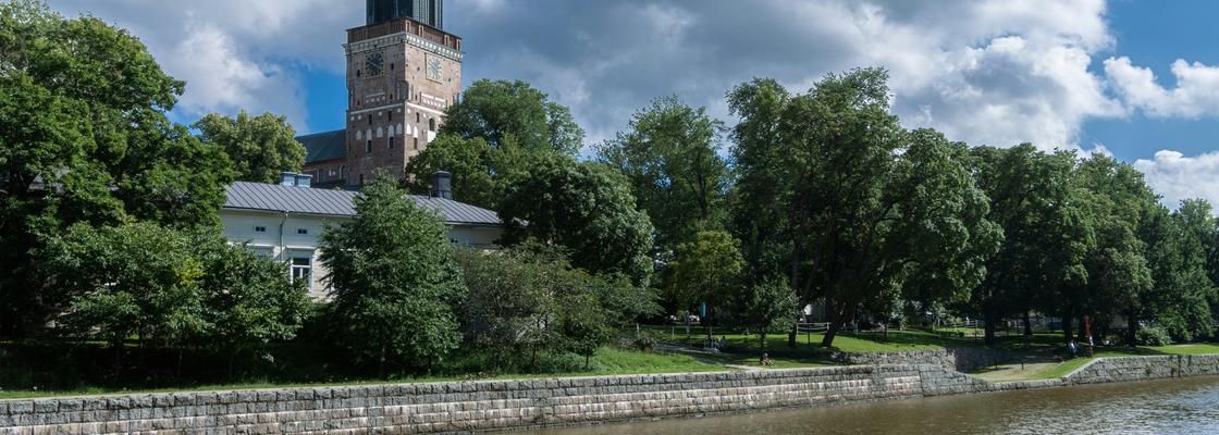 Historical monument in Turku, Finland