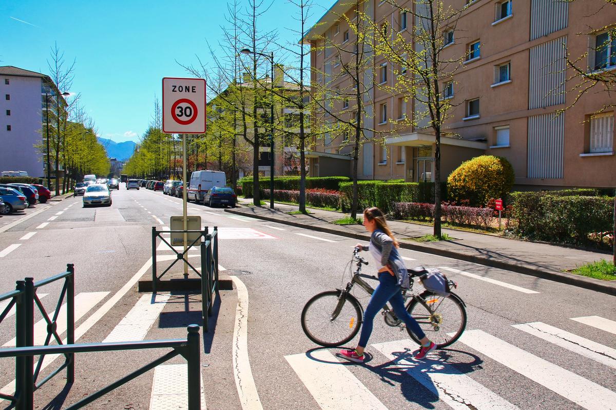 Road crossing in Annency, France
