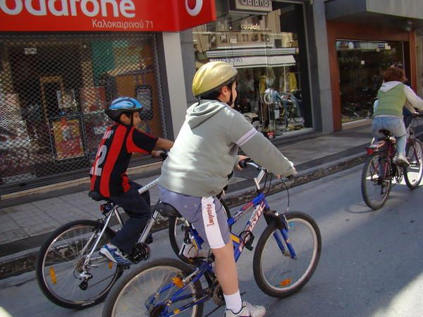 Boy on bike