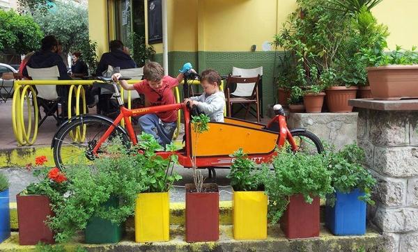 Children and bicycles