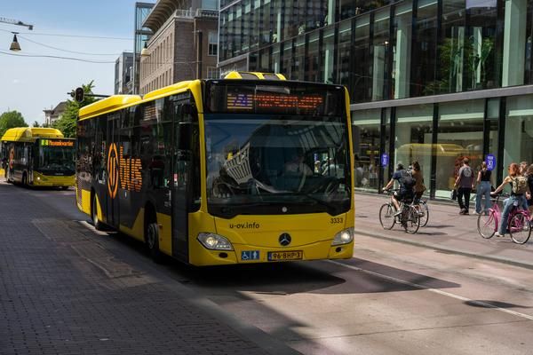 Bus & Cyclists in the Netherlands