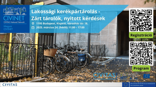  Magyar CIVINET 30. találkozója - Lakossági kerékpártárolás - Zárt tárolók, nyitott kérdések 