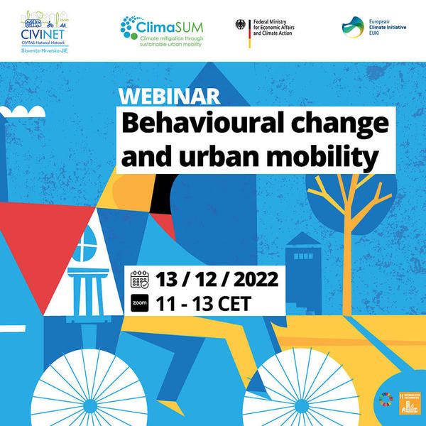 Cover photo webinar Behavioural change and urban mobility