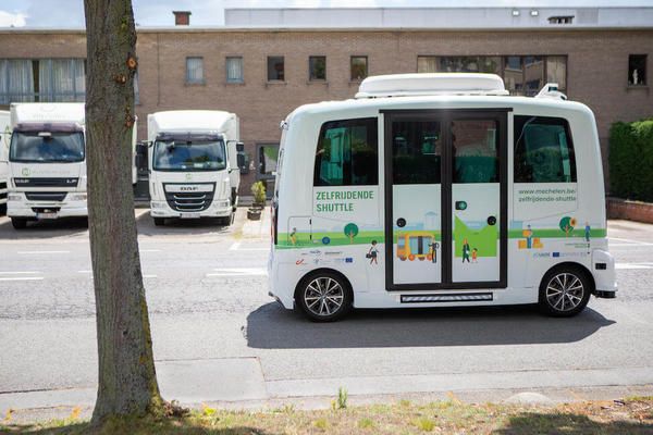 The first autonomous shuttle on Flanders public roads