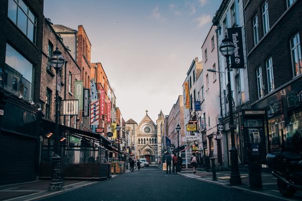 Picture of pedestrian area in Dublin