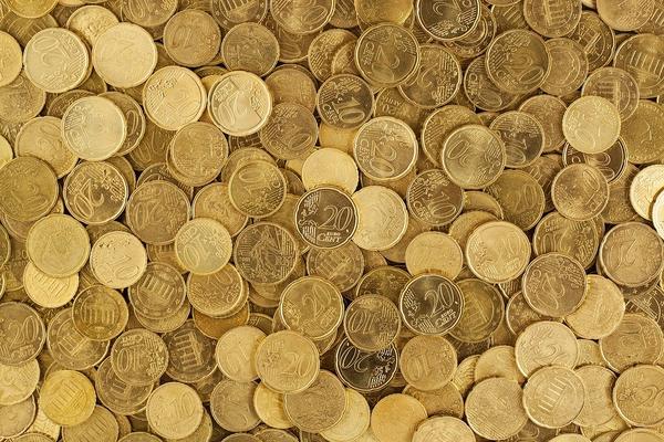 Pile of Euro coins