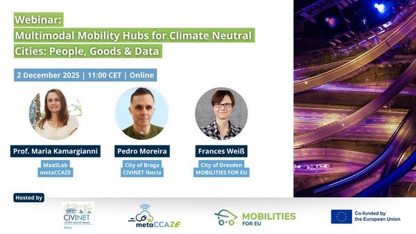 Webinar: Multimodal Mobility Hubs for Climate Neutral Cities