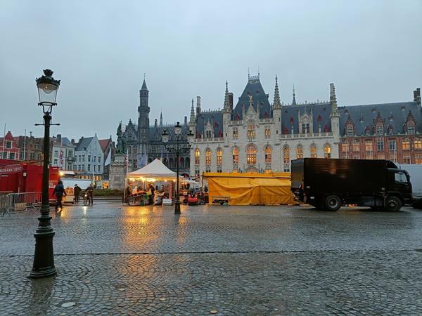 Visual showing Wednesday Market in Bruges 