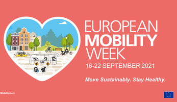 Mobility Week Banner in pink