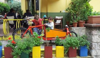 Children and bicycles