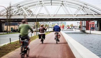 Cycle lane in Antwerp