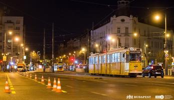 Budapest temporary bike lane