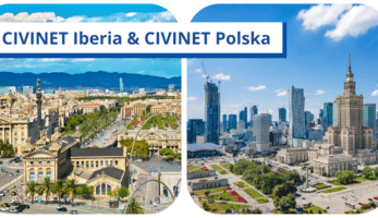 Promotional card for the addition of CIVINET Iberia and CIVINET Polska