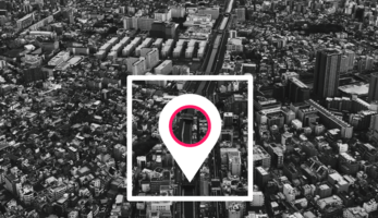 Map showing a pin location, urban position and graphical representation.