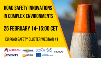 Webinar graphic for the Road Safety Cluster 