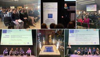 Collage of pictures from the event
