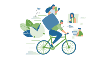 Graphic visual showing GREEN-LOG illustration 