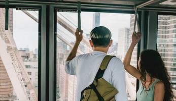 Couple on metro