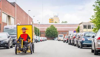 DHL bike courier
