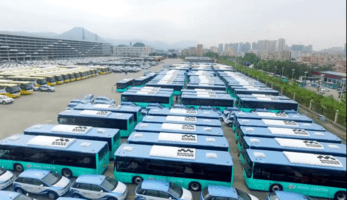 E-bus parking lot China