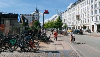 Metro station with bikes