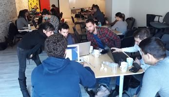 Students collaborating at a workshop hosted by CIVINET Croatia
