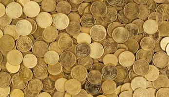 Pile of Euro coins