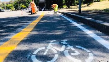New cycling lane in Rome
