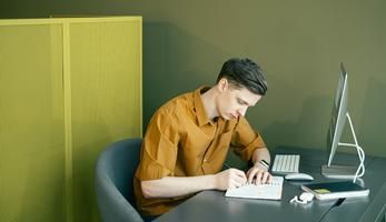 Person at computer